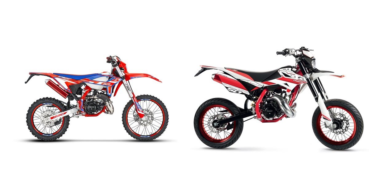 Motorrad Vergleich Beta RR 50 Racing 2023 vs. Beta RR Enduro 50 2017