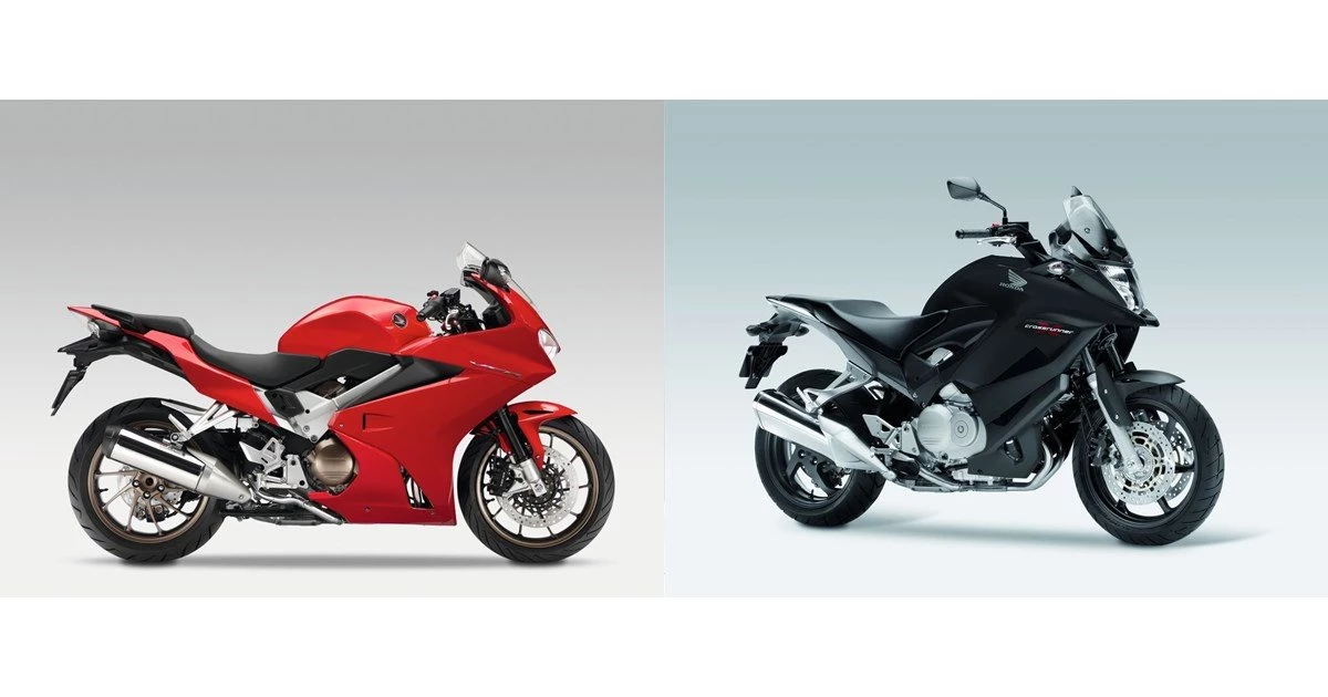Motorrad Vergleich Honda VFR 800 F 2016 vs. Honda VFR800X