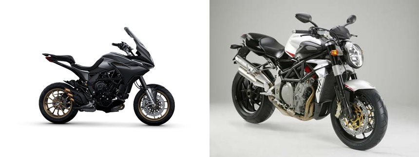 Motorrad Vergleich MV Agusta Turismo Veloce 800 Lusso 2023 vs. MV ...