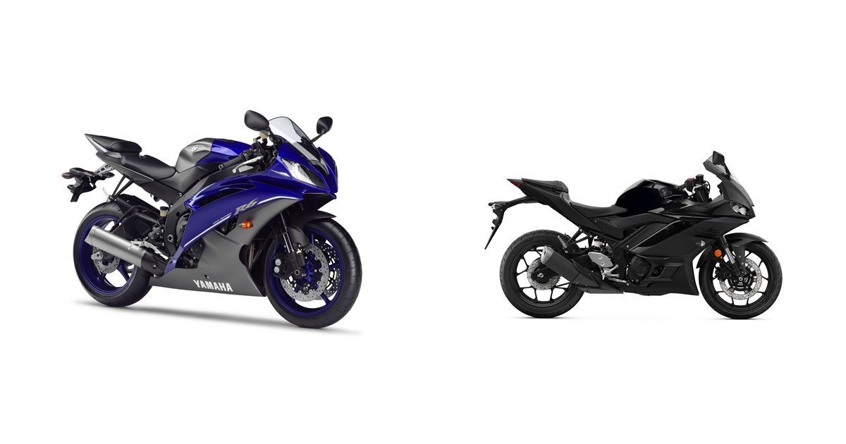 Motorrad Vergleich Yamaha YZF-R6 2013 vs. Yamaha R3 2021