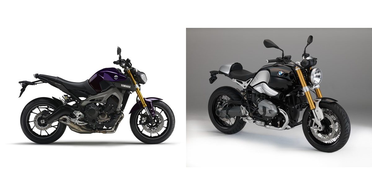 Motorrad Vergleich Yamaha MT-09 2014 vs. BMW R nineT 2014