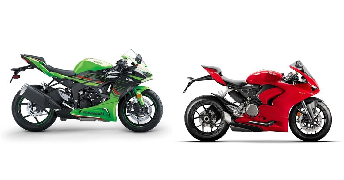 Kawasaki Ninja ZX-6R 2024 vs Ducati Panigale V2 2024