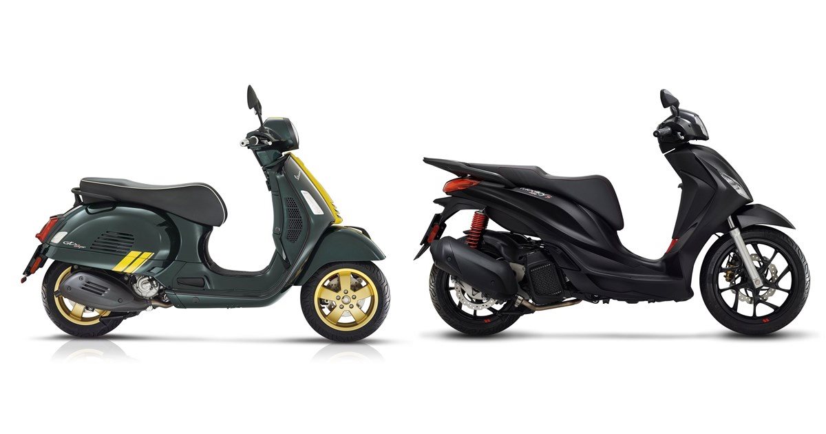 Motorrad Vergleich Vespa Gts 125 Super Racing Sixties 2022 Vs Piaggio