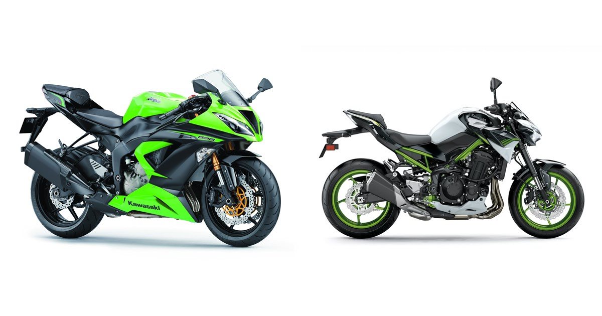 Motorrad Vergleich Kawasaki Ninja ZX-6R 636 2013 vs. Kawasaki Z900 70kW ...