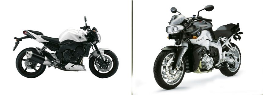 Motorrad Vergleich Yamaha FZ1 2008 vs. BMW K 1200 R 2006