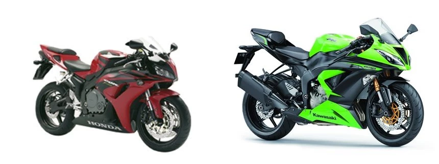 Honda CBR1000RR Fireblade 2006 vs Kawasaki Ninja ZX-6R 636 2013