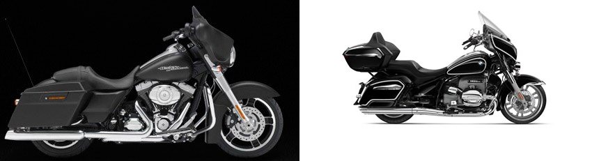 Motorrad Vergleich Harley-Davidson Street Glide FLHX 2012 vs. BMW R 18 ...