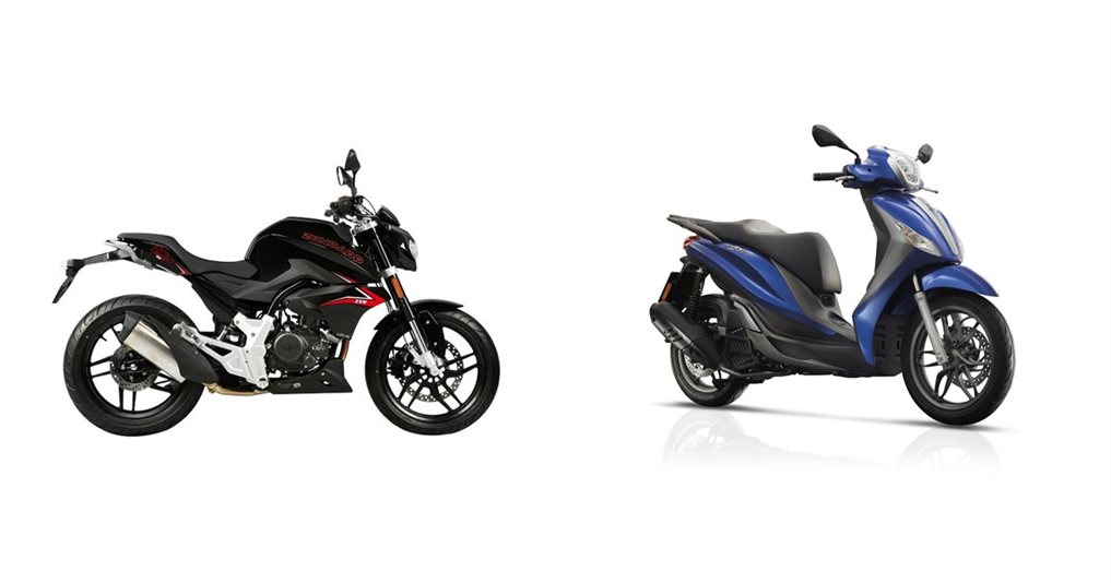 Motorrad Vergleich Z Ndapp Zxn Naked Vs Piaggio Medley S