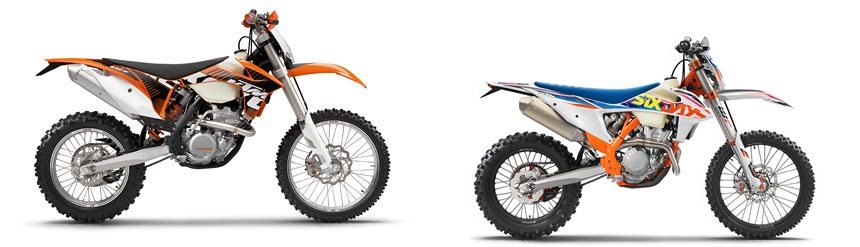 KTM 350 EXC-F 2014 vs KTM 350 EXC-F Sixdays 2022
