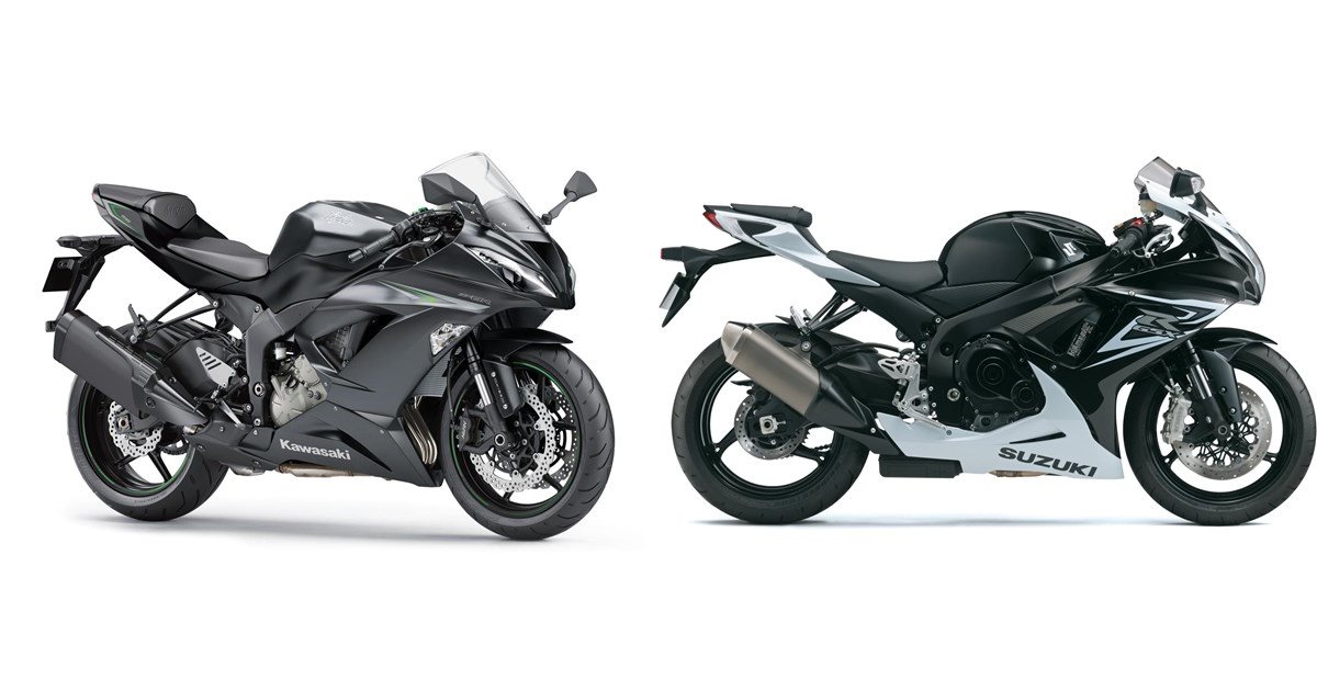 Kawasaki Ninja ZX-6R 636 2016 vs Suzuki GSX-R 600 2014