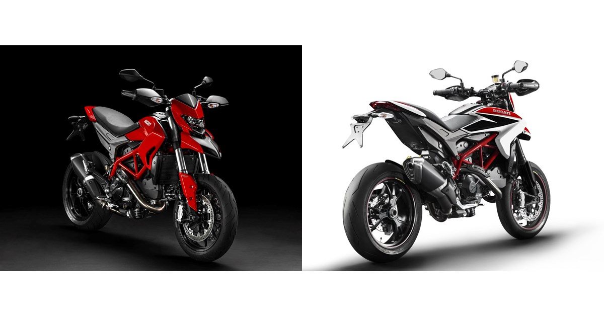 Ducati Hypermotard 821 2013 vs Ducati Hypermotard SP 821 2014