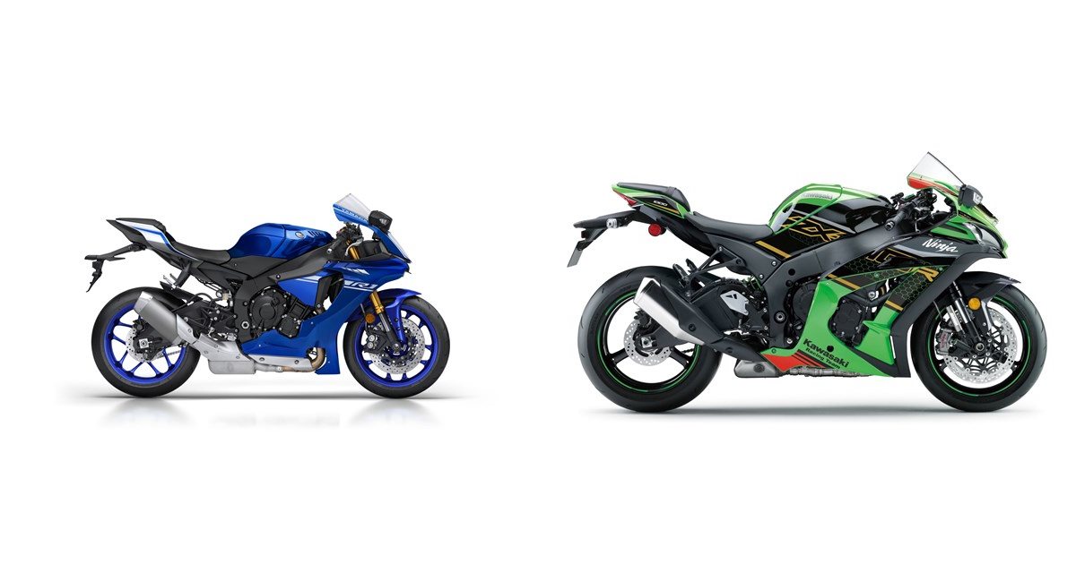 Motorrad Vergleich Yamaha R1 2017 vs. Kawasaki Ninja ZX-10R KRT 2020