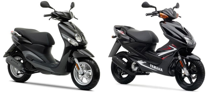 Motorrad Vergleich Yamaha NEOs 4Takt 2009 vs. Yamaha Aerox R 2009