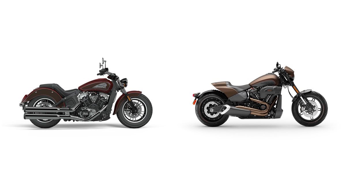 Indian Scout 2021 vs Harley-Davidson Softail FXDR 114 FXDRS 2020