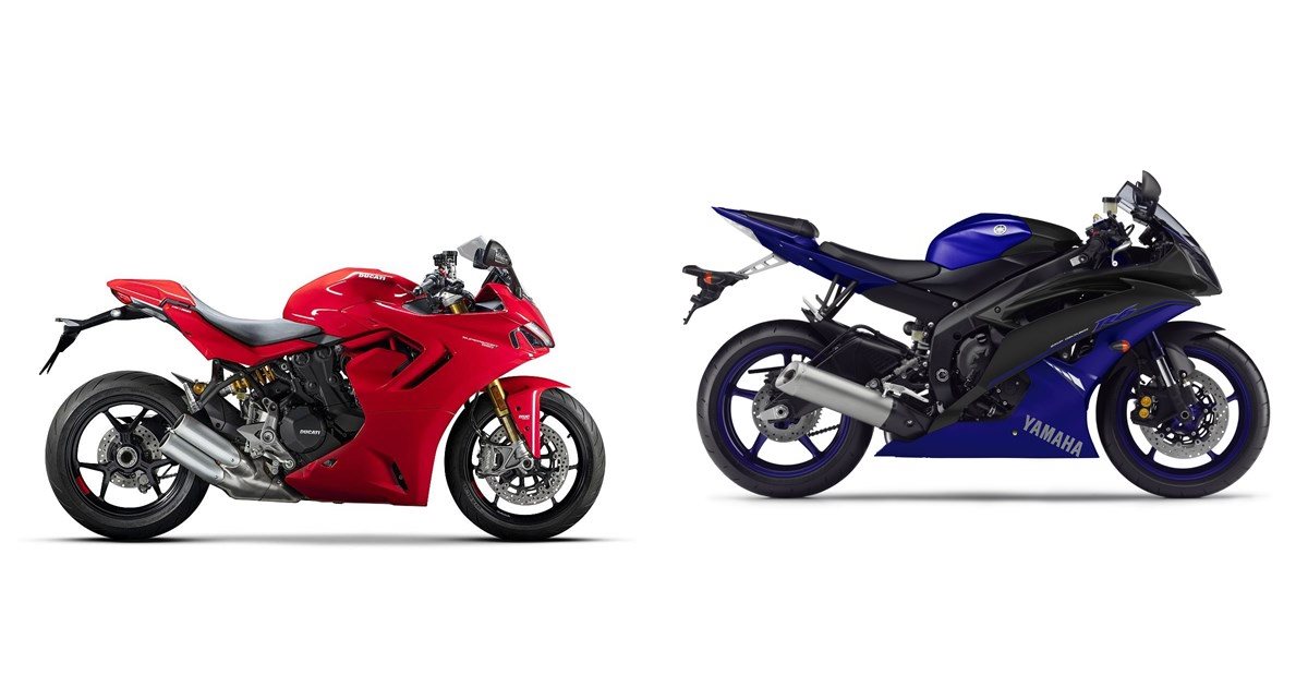 Ducati SuperSport 950 S 2023 vs Yamaha YZF-R6 2014 Ducati SuperSport 950 S 2023 vs Yamaha YZF-R6 2014