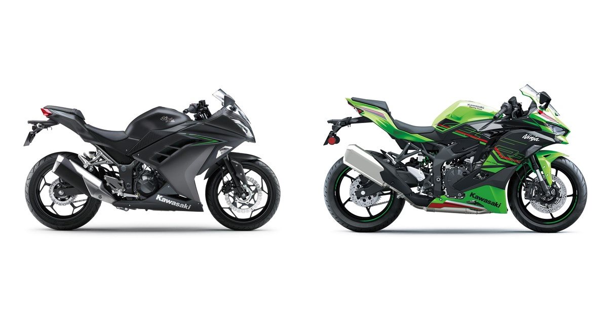 にゃみきー Kawasaki Ninja 300 2017 vs Kawasaki Ninja ZX-4RR 2024