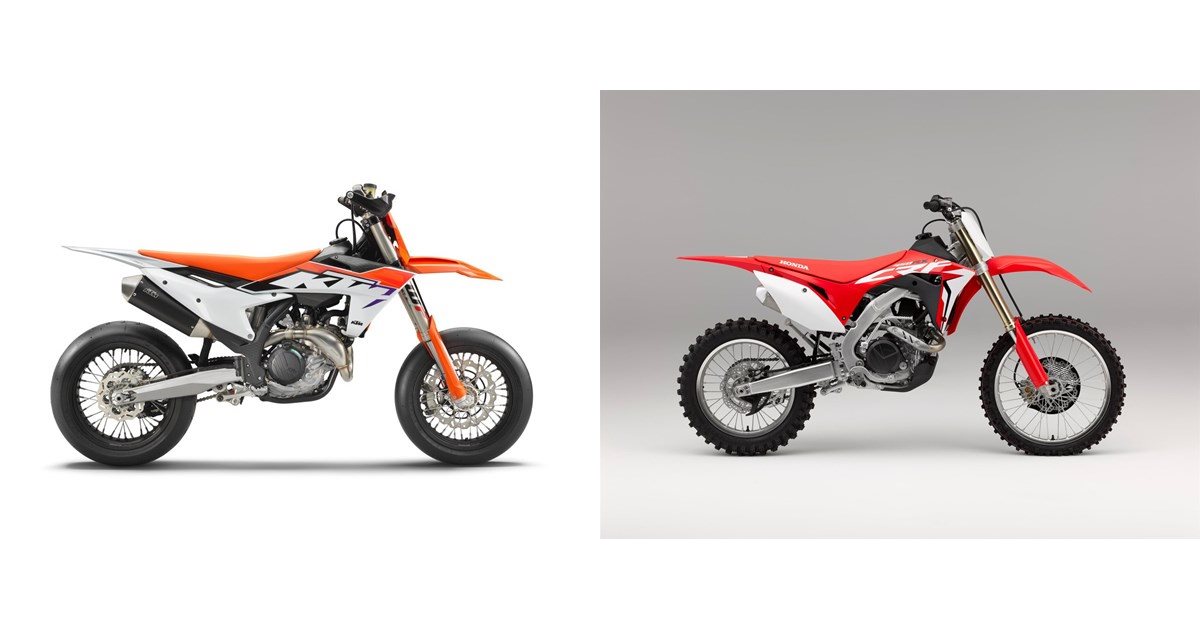 450 Rse Vs R1 Motorrad Vergleich KTM 450 SMR 2023 vs. Honda CRF 450 RX 2020