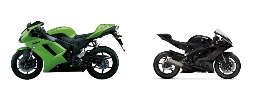 Kawasaki Ninja ZX-6R 2008 vs Yamaha YZF-R6 RACE 2022