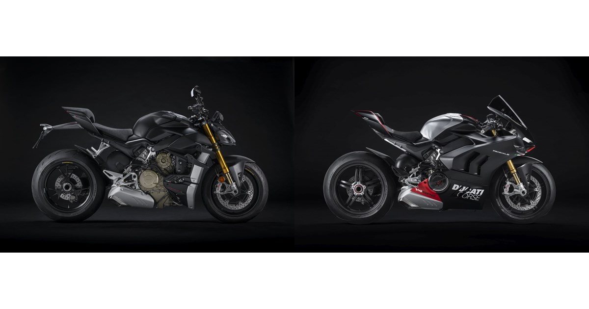 Visual Reference: Motorrad Vergleich Ducati Streetfighter V4 S 2022 Vs Ducati Panigale