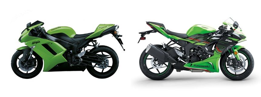 Kawasaki Ninja ZX-6R 2008 vs Kawasaki Ninja ZX-6R 2024