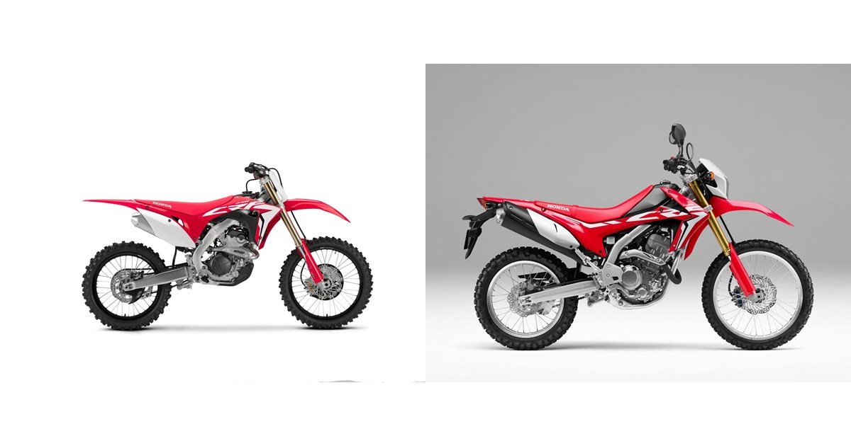 Honda CRF250R 2019 vs Honda CRF250L 2020