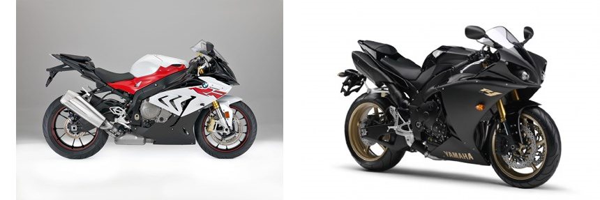 Motorrad Vergleich BMW S 1000 RR 2017 vs. Yamaha R1 2010
