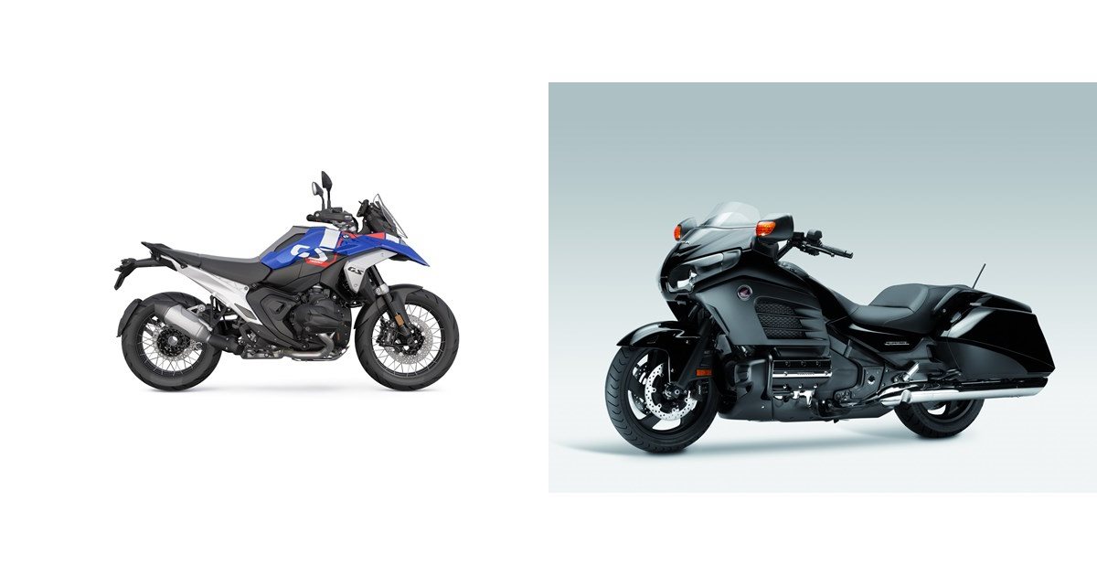 Motorrad Vergleich BMW R 1300 GS 2024 Vs. Honda Goldwing F6B 2013