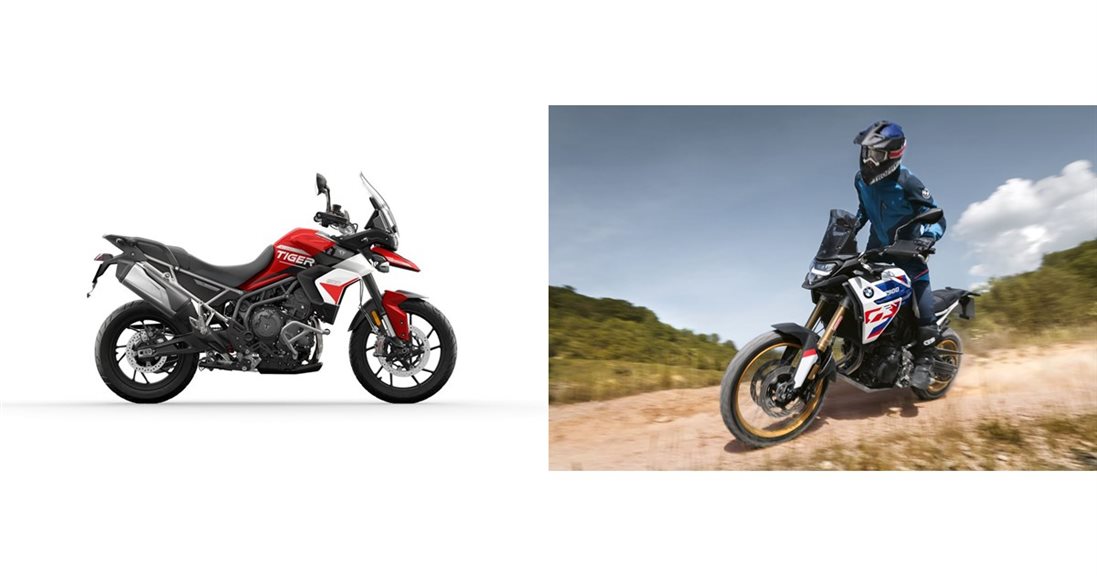 Motorrad Vergleich Triumph Tiger 900 GT Aragón 2023 Vs. BMW F 900 GS 2024