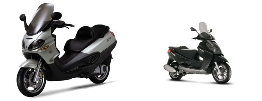 Motorrad Vergleich Piaggio X9 125 2006 Vs Piaggio X7 125 2009 motorrad-vergleich-piaggio-x9-125-2006-vs-piaggio-x7-125-2009