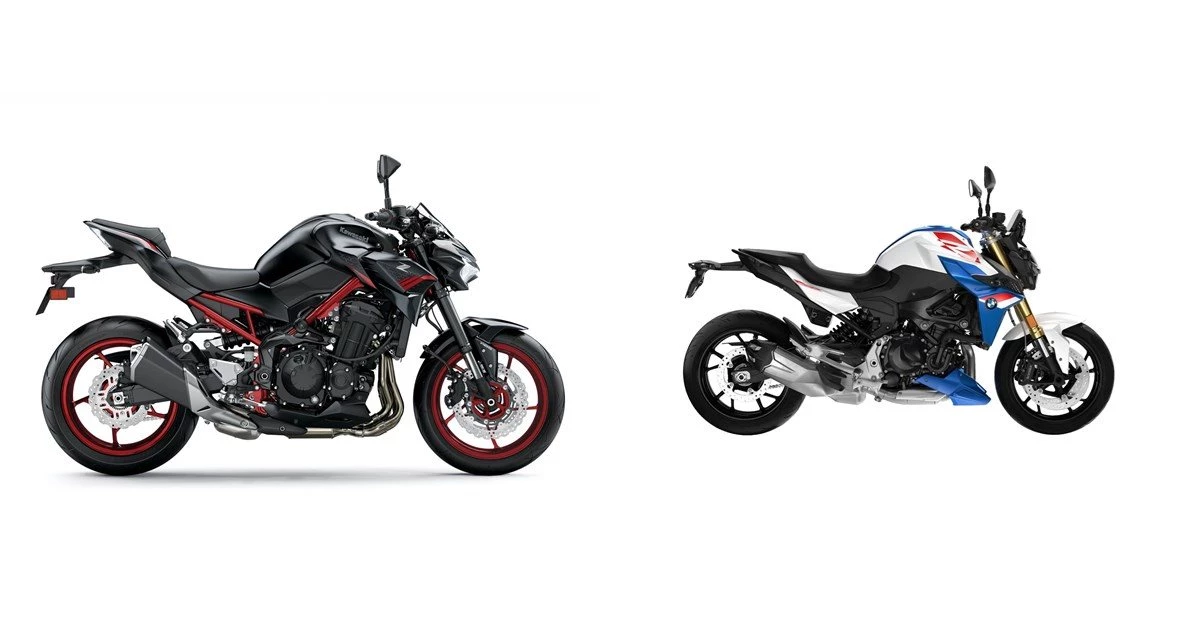 Motorrad Vergleich Kawasaki Z900 2021 vs. BMW F 900 R 2024