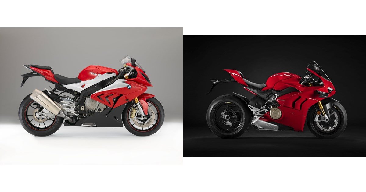 Motorrad Vergleich BMW S 1000 RR 2015 vs. Ducati Panigale V4 S 2021