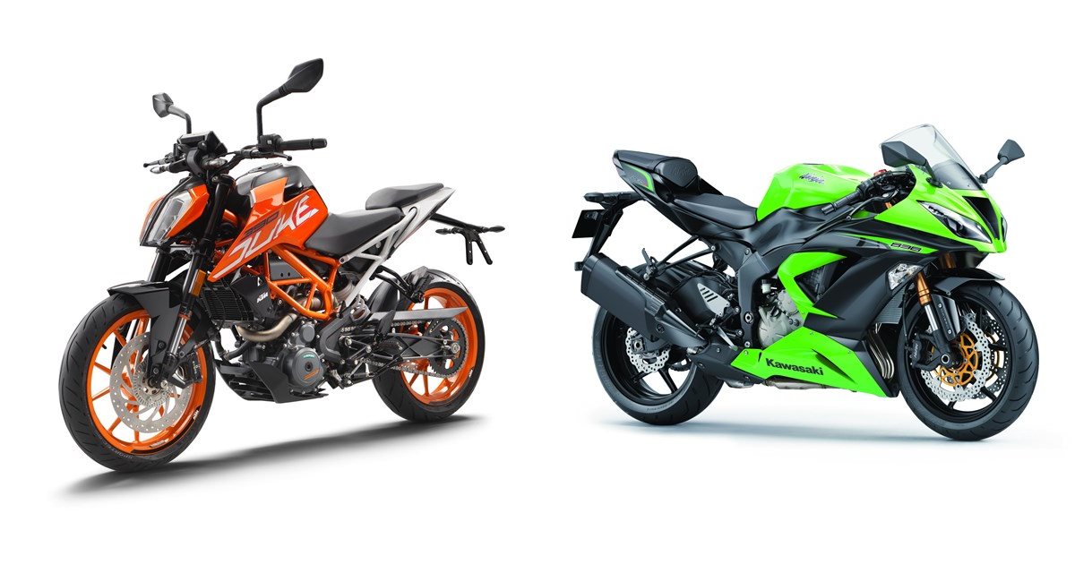 KTM 390 Duke 2017 vs Kawasaki Ninja ZX-6R 636 2013