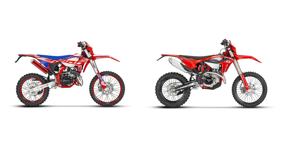 Motorrad Vergleich Beta RR 50 Racing 2022 vs. Beta RR 350 4T 2023