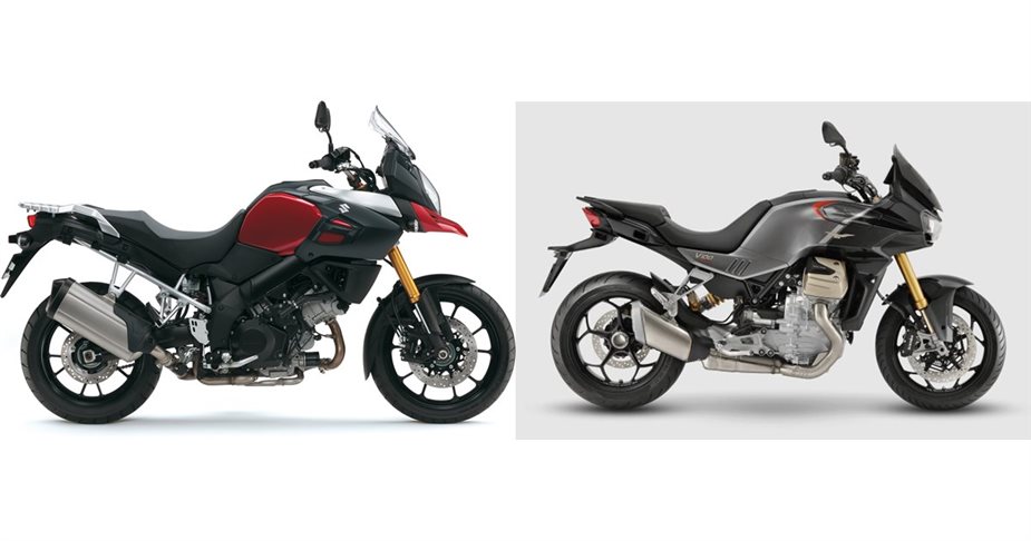 Motorrad Vergleich Suzuki V Strom 1000 2015 Vs Moto Guzzi V100 Mandello S 2023