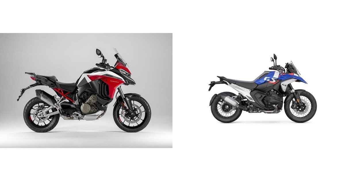 Motorrad Vergleich Ducati Multistrada V4 2023 vs. BMW R 1300 GS 2024