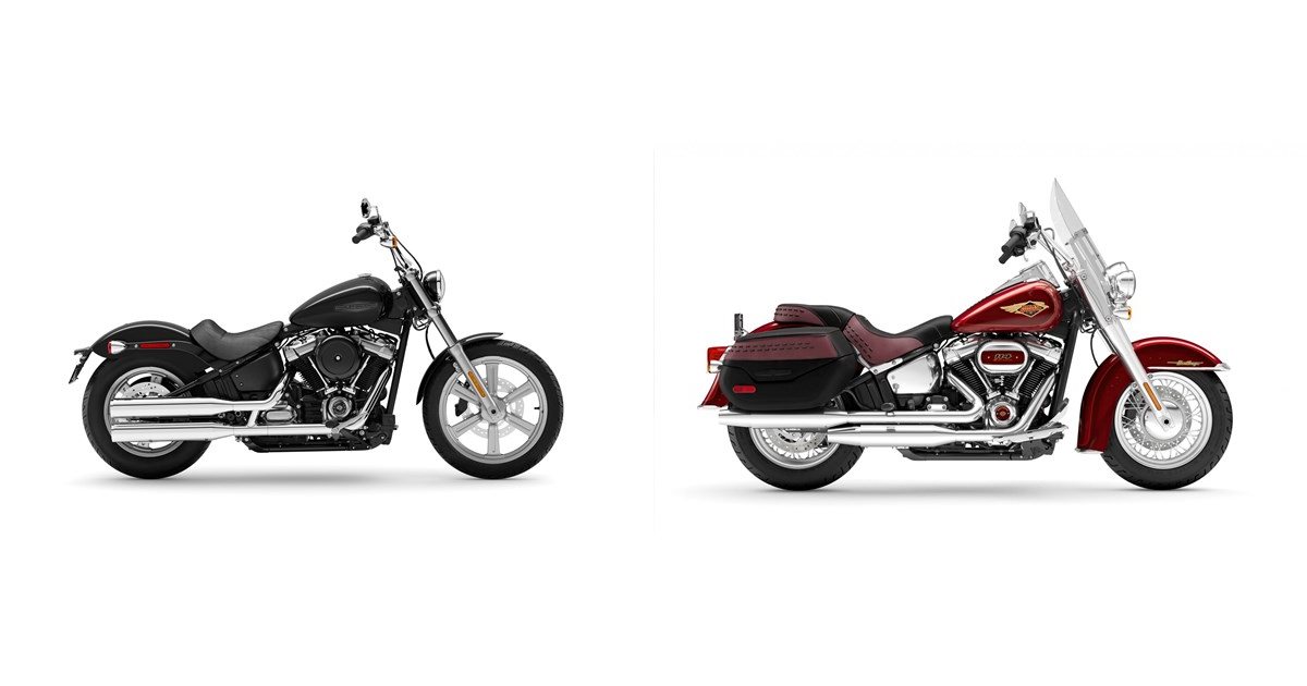 Motorrad Vergleich HarleyDavidson Softail Standard FXST 2023 vs