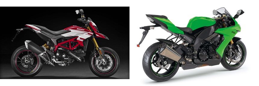 ◇hiroki Ducati Hypermotard 939 SP 2017 vs Kawasaki Ninja ZX-10R 2009