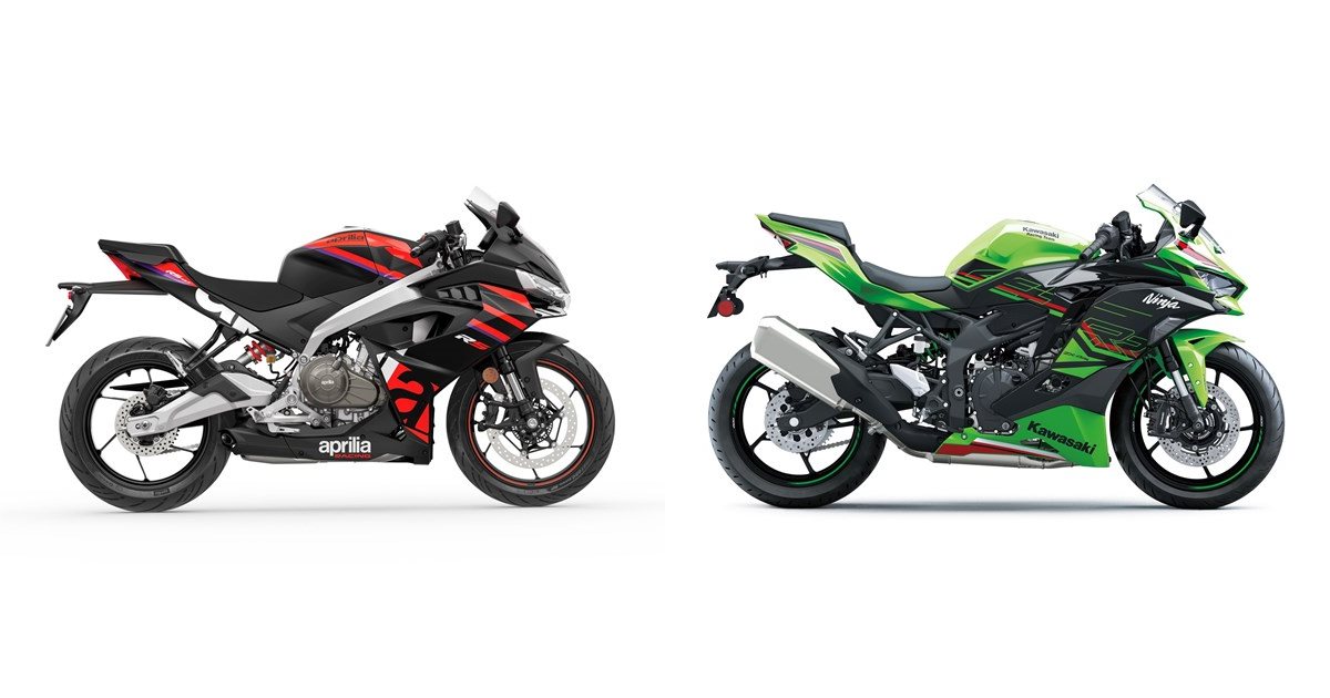 あび Aprilia RS 457 2024 vs Kawasaki Ninja ZX-4RR 2024