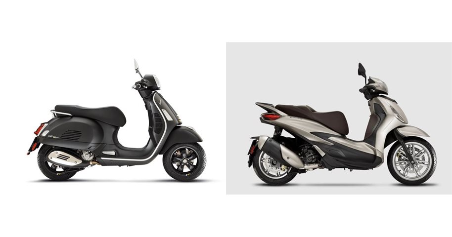 Motorrad Vergleich Vespa Gts 300 Super Tech 2022 Vs Piaggio Beverly