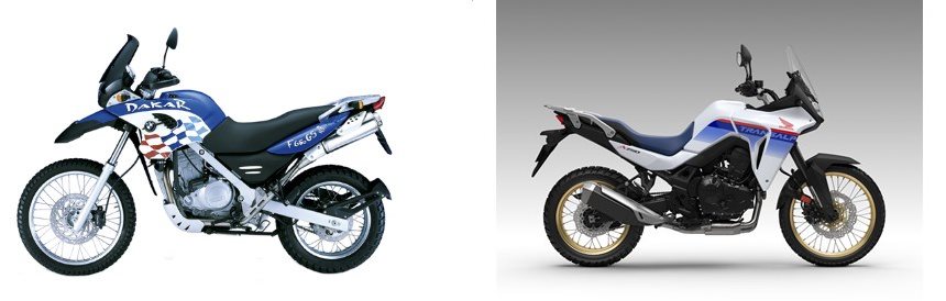 Motorrad Vergleich BMW F 650 GS Dakar 2006 vs. Honda XL750 Transalp 2023