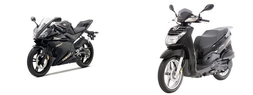 Motorrad Vergleich Yamaha R125 2011 vs. Peugeot LXR 125 2011