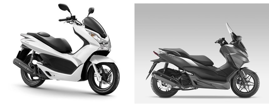 Honda PCX 125 2010 vs Honda Forza 125 2020