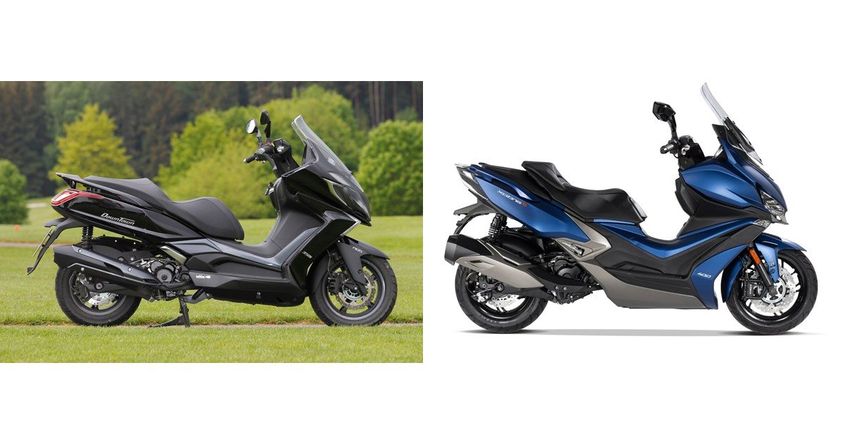 Kymco Downtown 350i 2018 vs Kymco Xciting S 400i ABS 2023