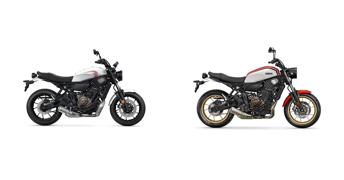 Motorrad Vergleich Yamaha XSR700 2024 vs. Yamaha XSR700 2021