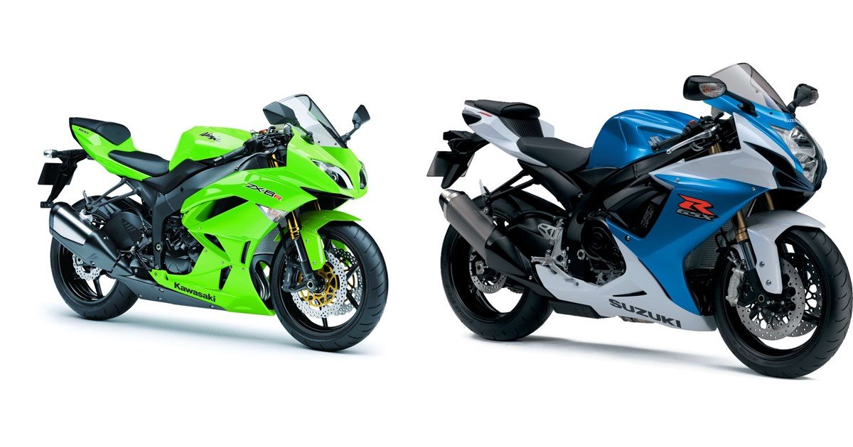 Kawasaki Ninja ZX-6R 2013 vs Suzuki GSX-R 750 2013
