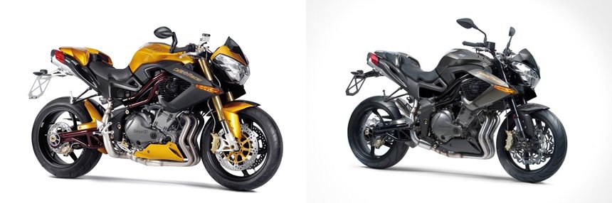 Benelli Cafe Racer 1130 2013 vs Benelli TNT 1130 Century Racer 2012