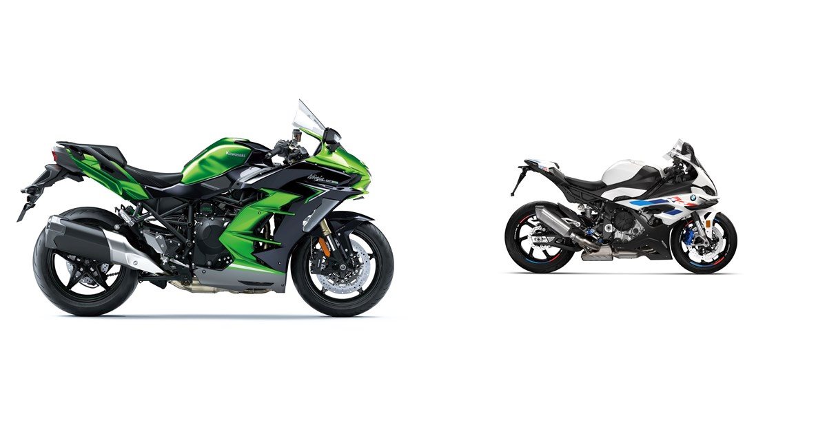 Motorrad Vergleich Kawasaki Ninja H2 SX 2022 vs. BMW S 1000 RR 2023