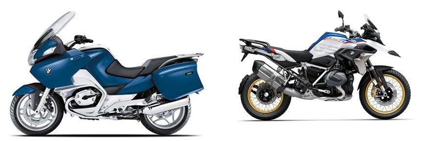 Motorrad Vergleich BMW R 1200 RT 2009 vs. BMW R 1250 GS 2019