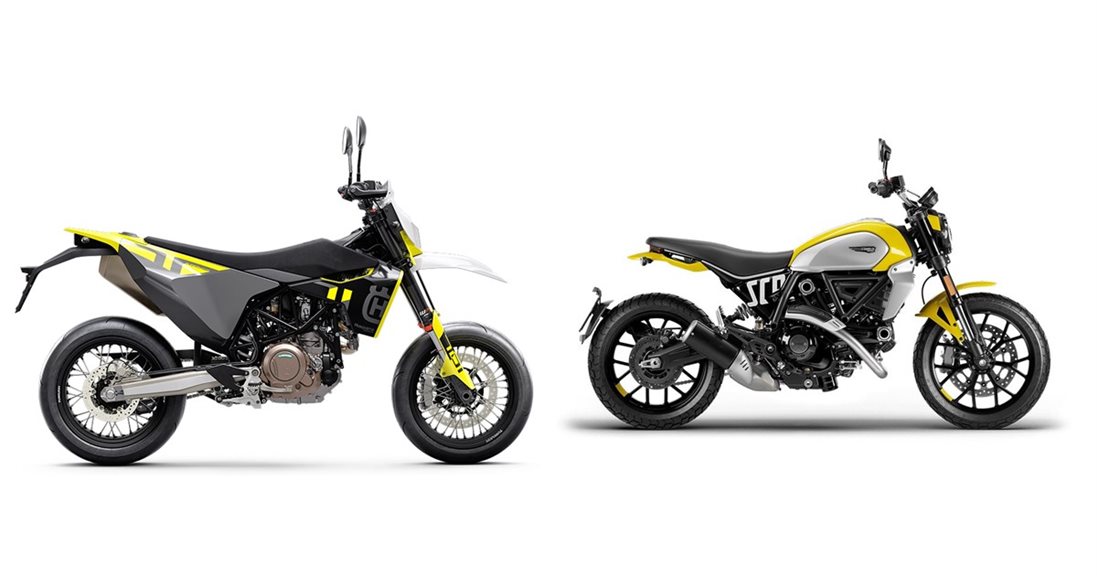 Husqvarna 701 Supermoto 2023 vs Ducati Scrambler Icon 2023