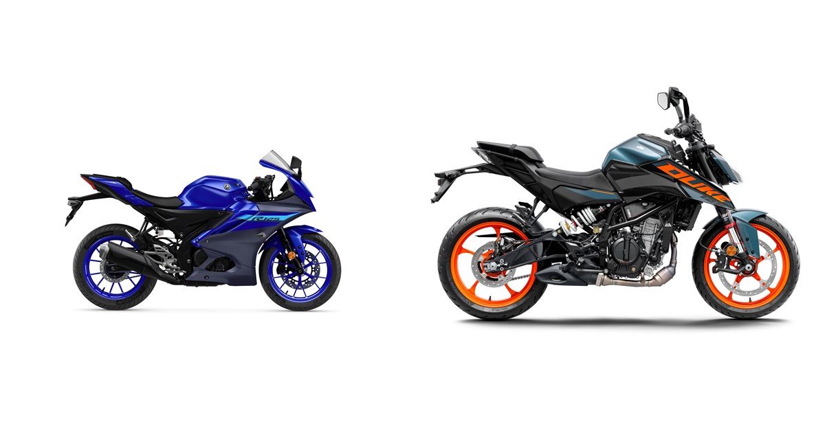 Yamaha yzf r125 vs deals ktm duke 125